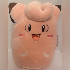This Pokemon Clefairy Squishmallows Pink Plush Official Kellytoy Brand New